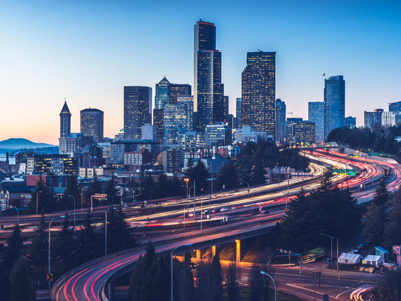 downtown seattle, washington skyline