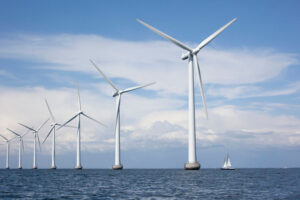 windmills in the sea