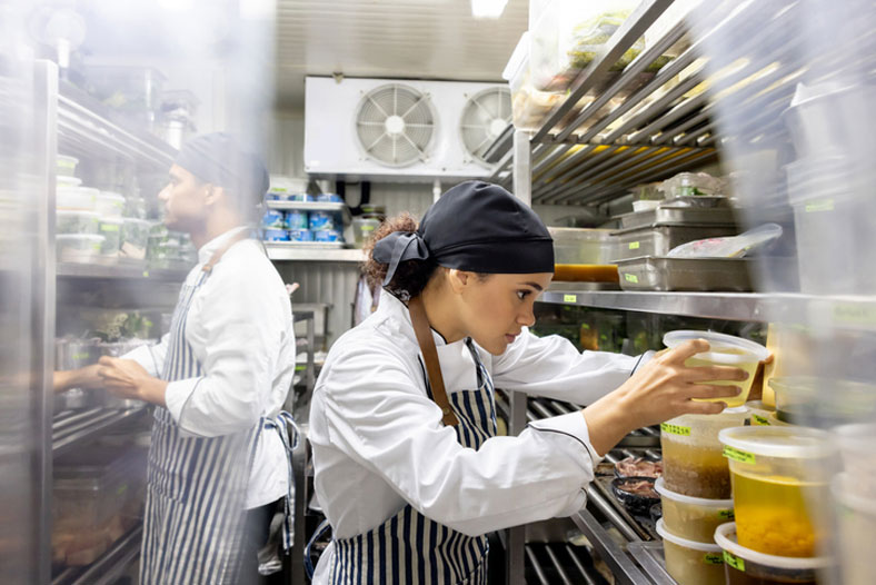 chefs in pantry