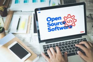 open source software on laptop